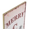 Northlight Tree and Snowflakes "Merry Christmas" Porch Sign Decoration - 36" - White and Red - 4 of 4