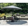 PURPLE LEAF Patio Umbrella Outdoor Table Umbrella Aluminum Frame Market Umbrella Sun Umbrella with 8 Sturdy Ribs - 2 of 4