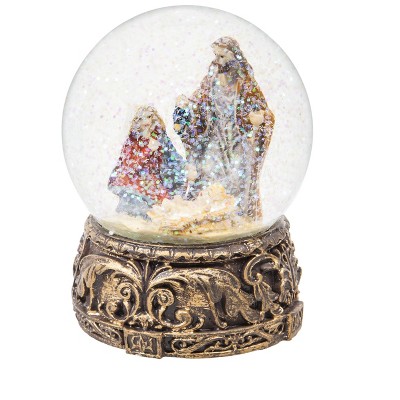 Cypress Home Polystone Nativity Water Globe