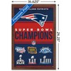Trends International NFL New England Patriots - Champions 23 Framed Wall Poster Prints - 3 of 4
