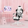Okak Modern Cute Animal Swivel Gamer Chair with Paw Lumbar Cushion,High Ergonomic Task Chair Computer Chair for Adults - 2 of 4