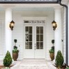 Wooakway Vintage 2PCS 20"H Outdoor Wall Lantern Elegant Black Metal Sconce for Porch Patio Garden Walkway Courtyard Patio Garage Bulb Not Included - 4 of 4