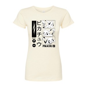 Women's - Pokémon - Pikachu Manga Panels Fitted Graphic T-Shirt - 1 of 3