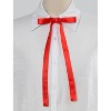 Allegra K Women's Self-Tied Solid Color Ribbon Cosplay Elegant Long Neck Bowties - 2 of 4