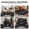 World Rug Gallery Geometric Shag Area Rug – Durable for Living Room, Bedroom, or Entryway – Easy to Clean, Kid & Pet Friendly – Polyester with Jute - 4 of 4