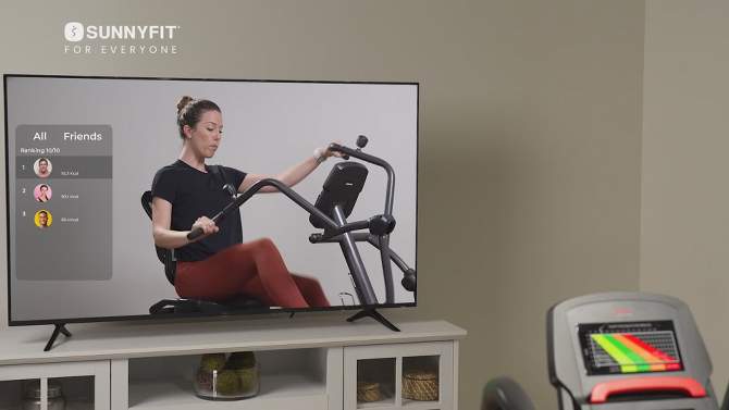 Sunny Health &#38; Fitness Smart Recumbent Cross Trainer Elliptical Exercise Bike, 2 of 11, play video
