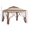Gsluuk Outsunny 11' x 11' Pop Up Canopy, Outdoor Patio Gazebo Shelter with Removable Zipper Netting - 4 of 4