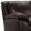 Armen Living Foley Contemporary Sofa Genuine Leather Dark Brown: Upholstered, Wood Frame, Foam Cushions - 4 of 4