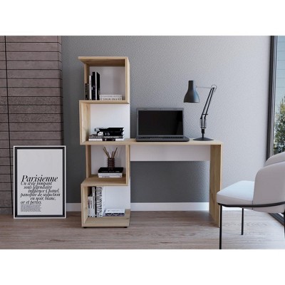NicBex Bookcases for Home Office Computer Desk with 4 Shelves Storage Cabinet Bookshelf for Small Spaces, and Bedroom Storage