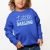 The Juniper Shop Little Darling Cursive Toddler Sweatshirt - 3 of 4