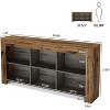 Tribesigns Horizontal Bookcase, 6 Cube Storage Organizer Long Bookshelf, Wide Cubby console table for Home Office, Living Room - 2 of 4