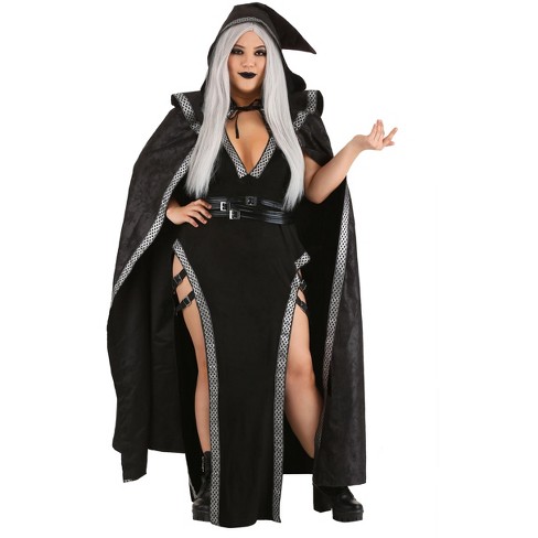 HalloweenCostumes 4X Women Plus Size Women s Urban Warlock Costume Black Gray