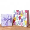 Bows And Sparkles Large Square Foil Print 'Happy Birthday' Balloons Gift Bag with Tag Pink - 2 of 3