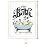 HomeRoots Hot Bath White Framed Print Bathroom Wall Art - 3 of 3