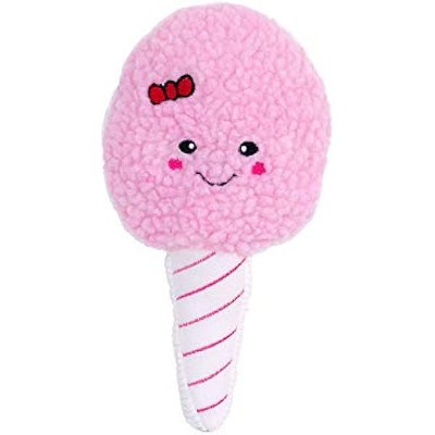 Zippy Paws Zp910 Squeakie Pattiez - Cotton Candy Dog Toy