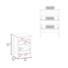 FM Furniture,Nogales NightStand with 2 Drawers, Withe - 2 of 4