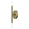 Livex Lighting Copenhagen 2 - Light Wall Light in  Antique Brass - 3 of 4