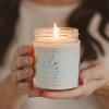 Sweet Water Decor Love You Patterned 9oz Clear Jar Candle with Gold Lid - 3 of 3