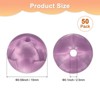 Unique Bargains Round Loose Rubber Beads Craft Smooth Ball Small Hole for DIY Crafts 50 Pcs - 3 of 4