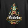 Modelo Latin Composed Art Women's Black Short Sleeve Crop Tee - 2 of 3