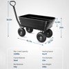 Poly Dump Cart - Heavy Duty 1200lbs Garden Cart with Quick-Release Dumping 13" Tires, Utility Wagon for Yard Work, Landscaping, Gardening - 2 of 4