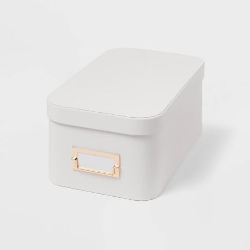 Small Decorative Fabric Box Ivory - Brightroom™ : Target