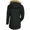 Alpine Swiss Duffy Womens Wool Coat Fur Trim Hooded Parka Jacket - 4 of 4