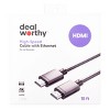 HDMI High Speed Cable with Ethernet Cable - dealworthy™ - 2 of 3