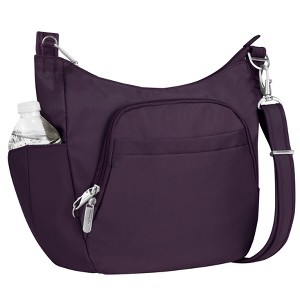 Travelon RFID Anti-Theft Essential Messenger Bag - Purple, Size: Small