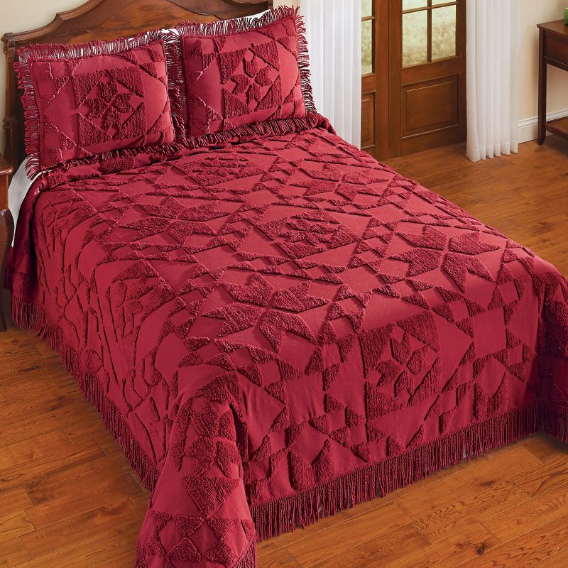 Collections Etc Country Starchenille Bedspread, 2 of 4