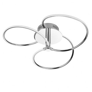 Dainolite Romy - Light Semi-Flush Mount in  Polished Chrome/White - 1 of 3
