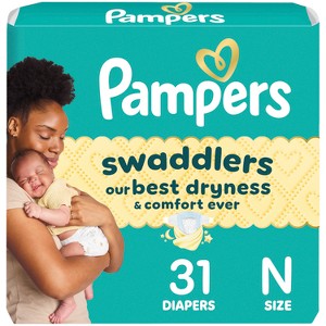 Pampers Swaddlers Sensitive Disposable Diapers - (Select Size and Count) - 1 of 4