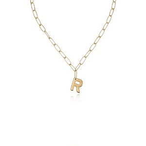 Paperclip Link Initial Necklace - Ettika - 1 of 2