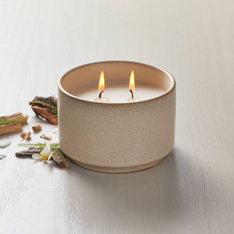 Hobnail Ceramic Sandalwood & Terracotta Jar Candle Beige - Hearth & Hand™ with Magnolia, 3 of 6