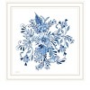 HomeRoots Floral Calligraphy Sketches White Framed Print Wall Art - 4 of 4