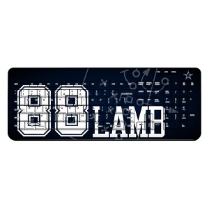 NFL Dallas Cowboys Players Game Tactic Wireless USB Keyboard - 1 of 4
