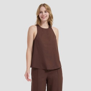 Top Halter de Mezcla de Lino para Mujer - A New Day™