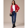 INSPIRE CHIC Women's Short Down Packable Hooded Winter Ultra Light Puffer Jacket - 3 of 4