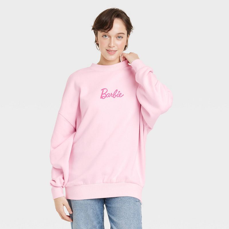 Women's Barbie X Skinnydip Photographic Graphic Sweatshirt - Pink, 1 of 4