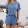 Women's Cozy Tee & Shorts Pajama Set - Cupshe - 2 of 3