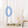 Deny Designs April Lane Art Block Monogram Shower Curtain - 2 of 3