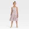 Girls' Sleeveless Woven Floral Midi Dress - Cat & Jack™ - 3 of 3