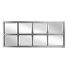 17" x 42" Stryker Windowpane Framed 8-Pane Wall Mirror Silver - Kate and Laurel: Beveled, Easy Mount - 2 of 4