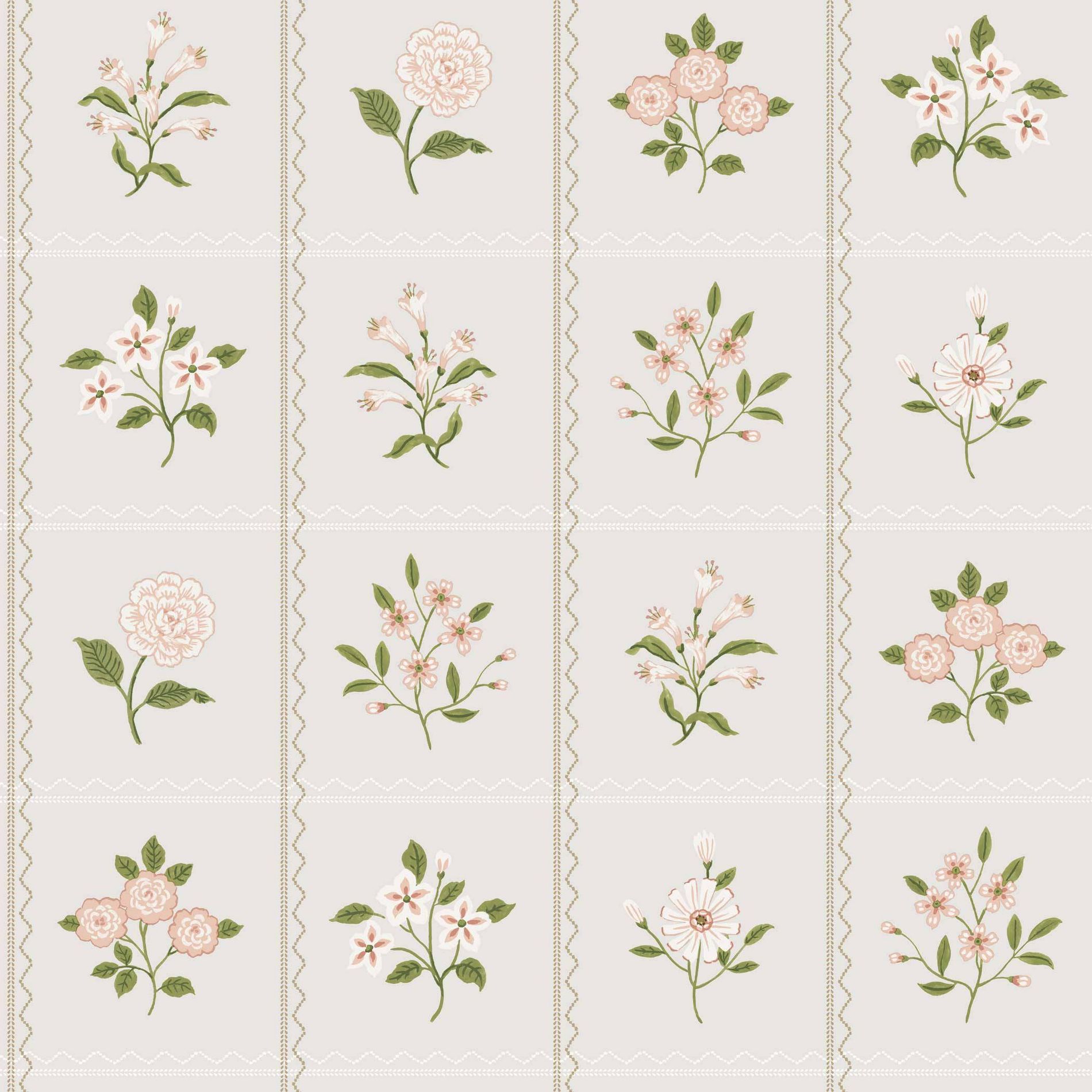 Tempaper & Co. Peel and Stick Wallpaper Cottage Floral