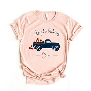 Simply Sage Market Women's Apple Picking Crew Truck Short Sleeve Graphic Tee - 1 of 4