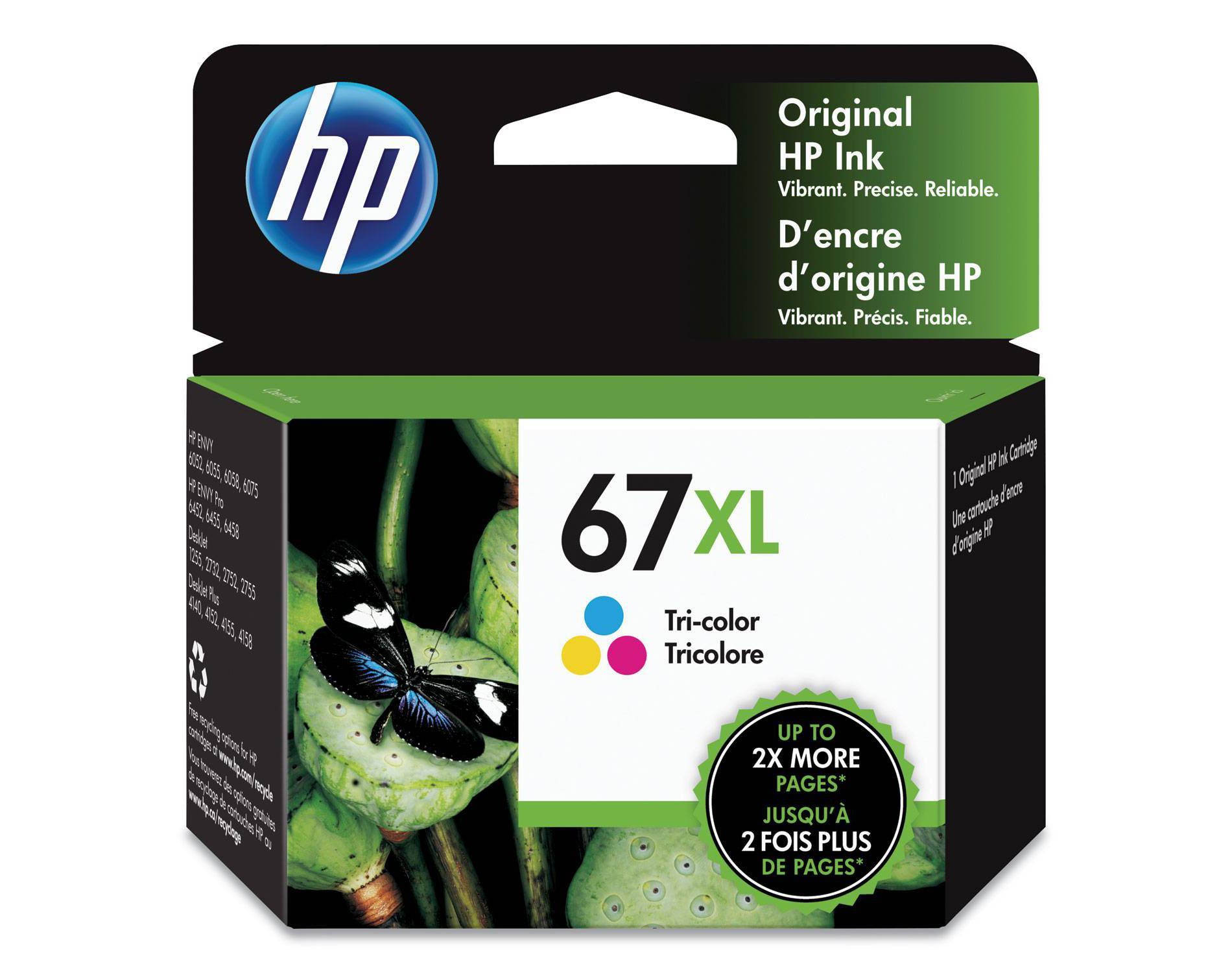 HP 67 Tri-color XL Ink Cartridge: High Yield, Printer Ink, HP 67 Series