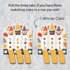 Big Dot of Happiness Fall Gnomes - Autumn Harvest Party Game Pickle Cards - Pull Tabs 3-in-a-Row - Set of 12 - 3 of 4
