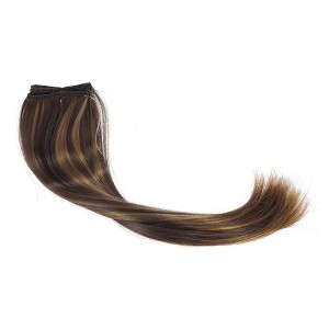 Unique Bargains Women's Invisible Synthetic Hair Extensions Adjustable Headband No Clip Long Straight Hairpieces - 1 of 4