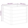vidaXL Raised Garden Bed Raised Flower Bed with Open Bottom Plant Box Gray WPC - 4 of 4