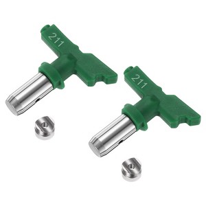 Unique Bargains 304 Stainless Steel Reversible Airless Sprayer Paint Nozzles 2 Pcs - 1 of 4